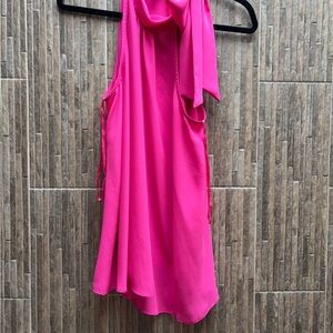 INC International Concepts Fuchsia Bow Detail Blouse